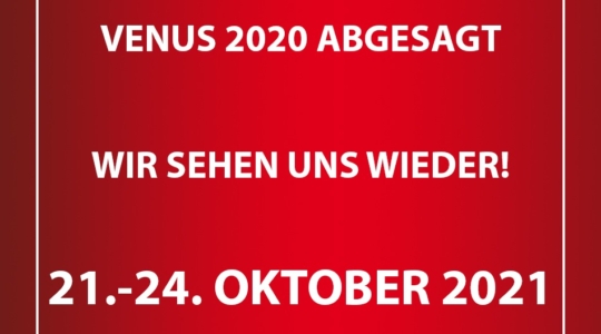 VENUS Erotikmesse 2020 findet nicht statt