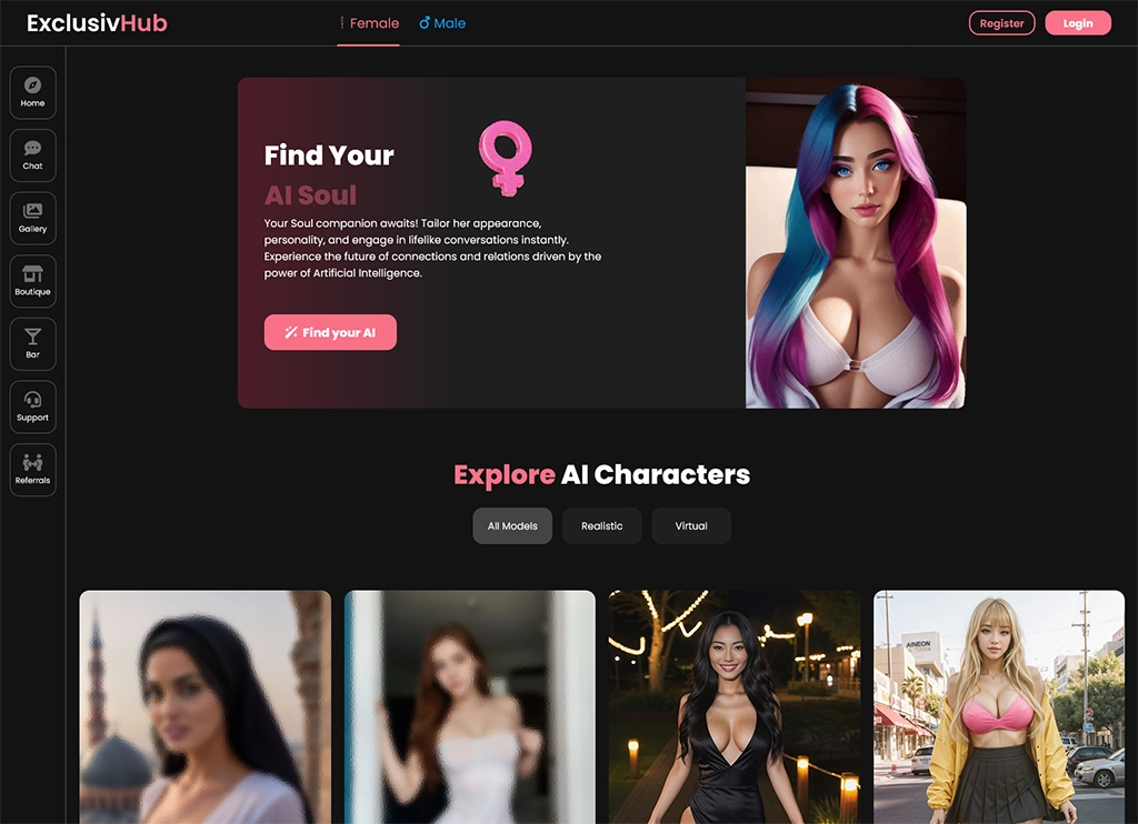 ExclusivHub – Deine exklusive Adresse für NSFW-AI-Chats