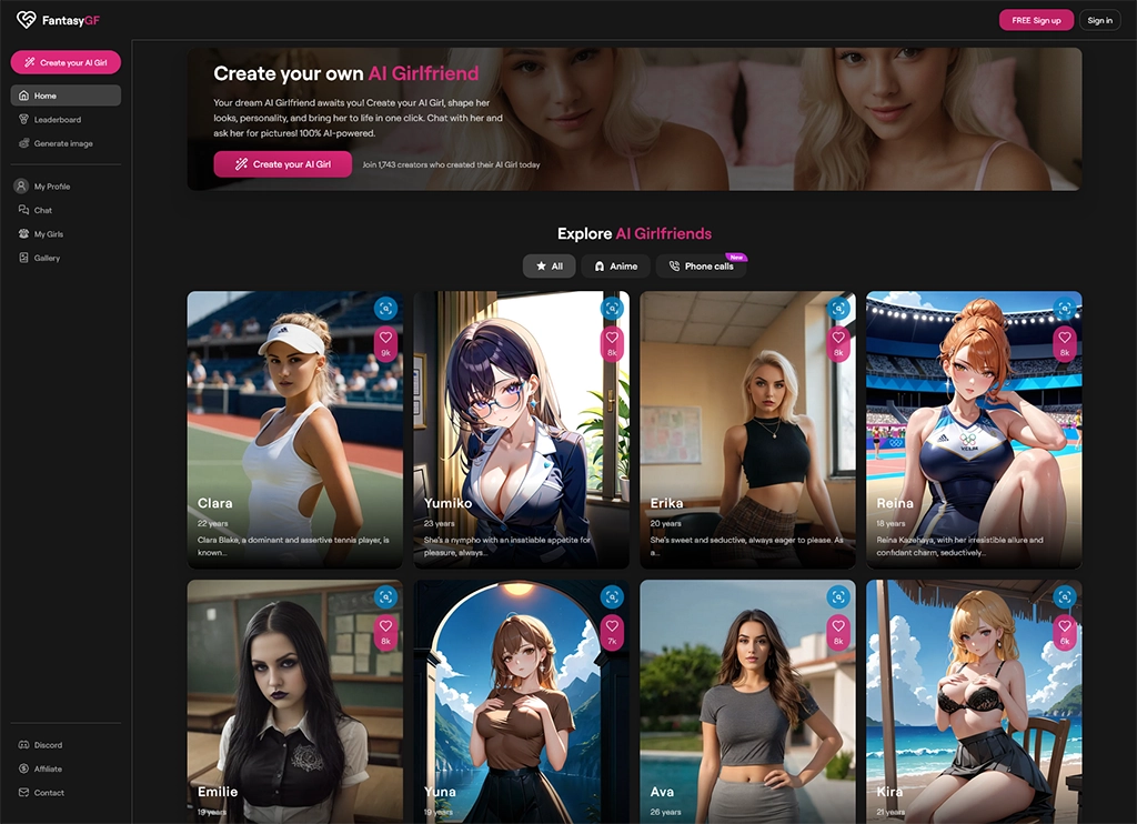 FantasyGF – Der Ort, an dem Fantasie und Realität verschmelzen