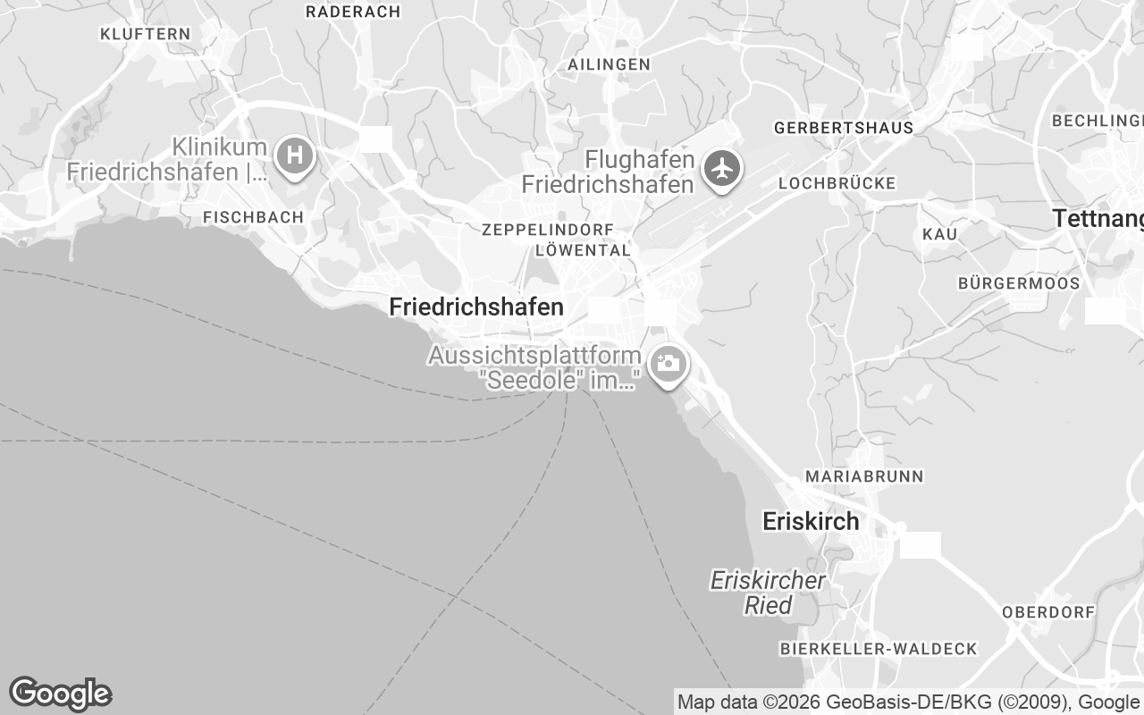 Karte von Friedrichshafen