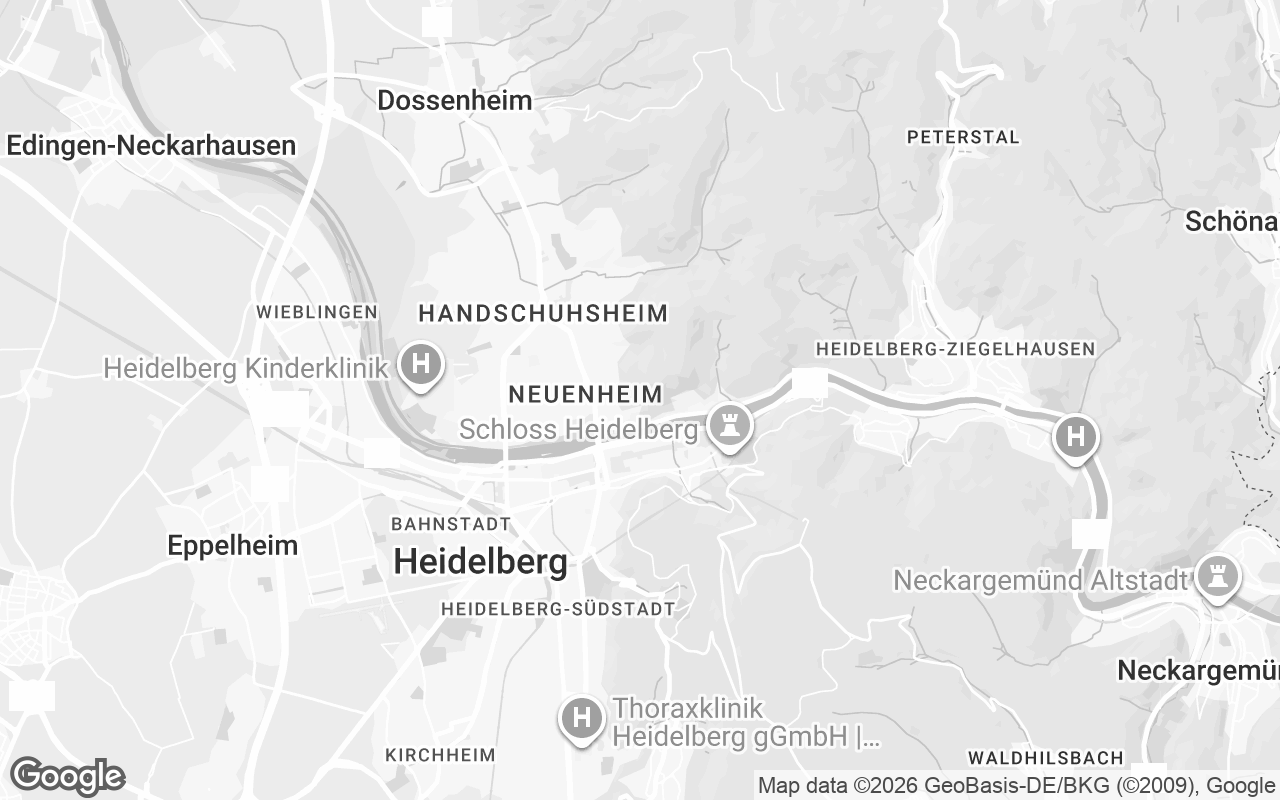 Karte von Heidelberg