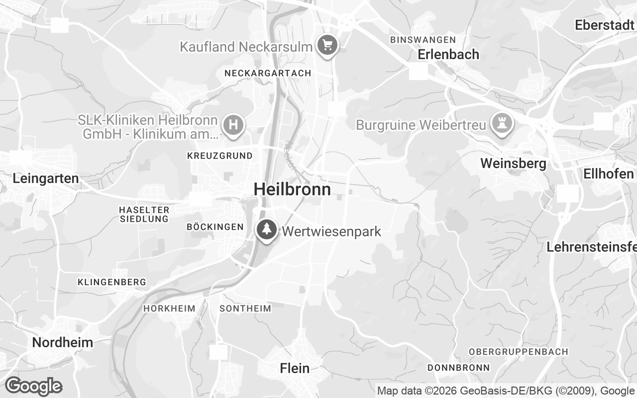 Karte von Heilbronn