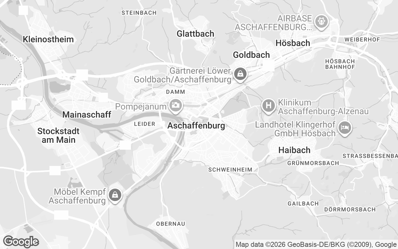 Karte von Aschaffenburg