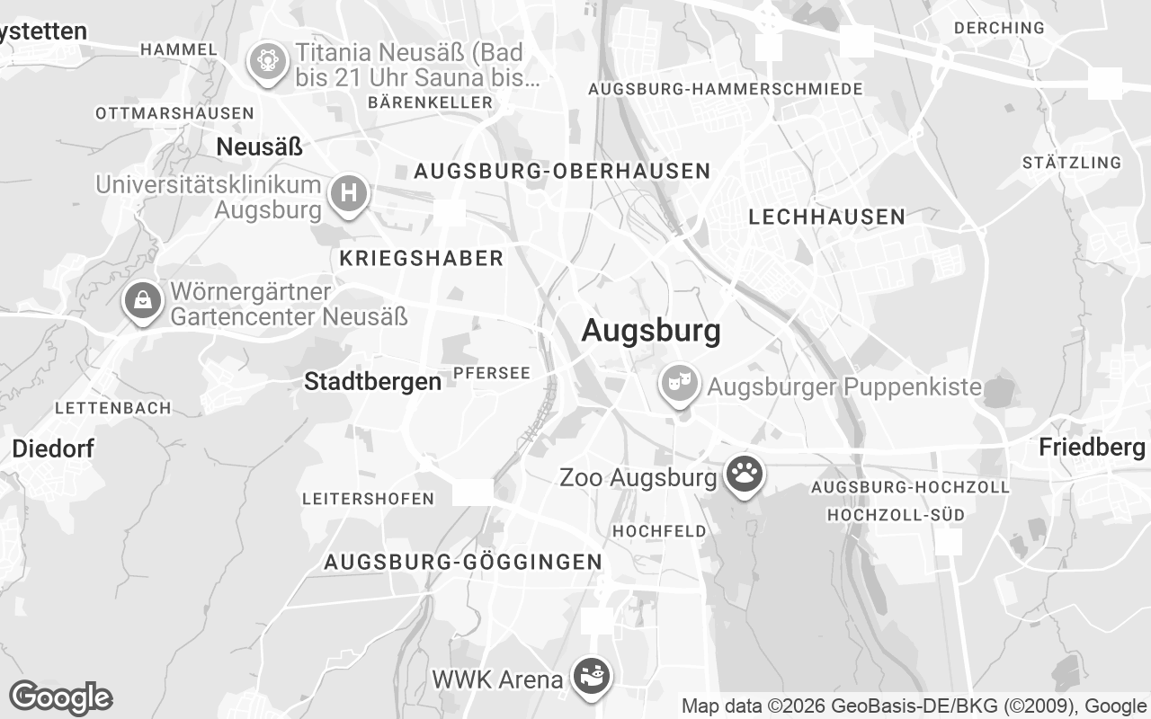 Karte von Augsburg