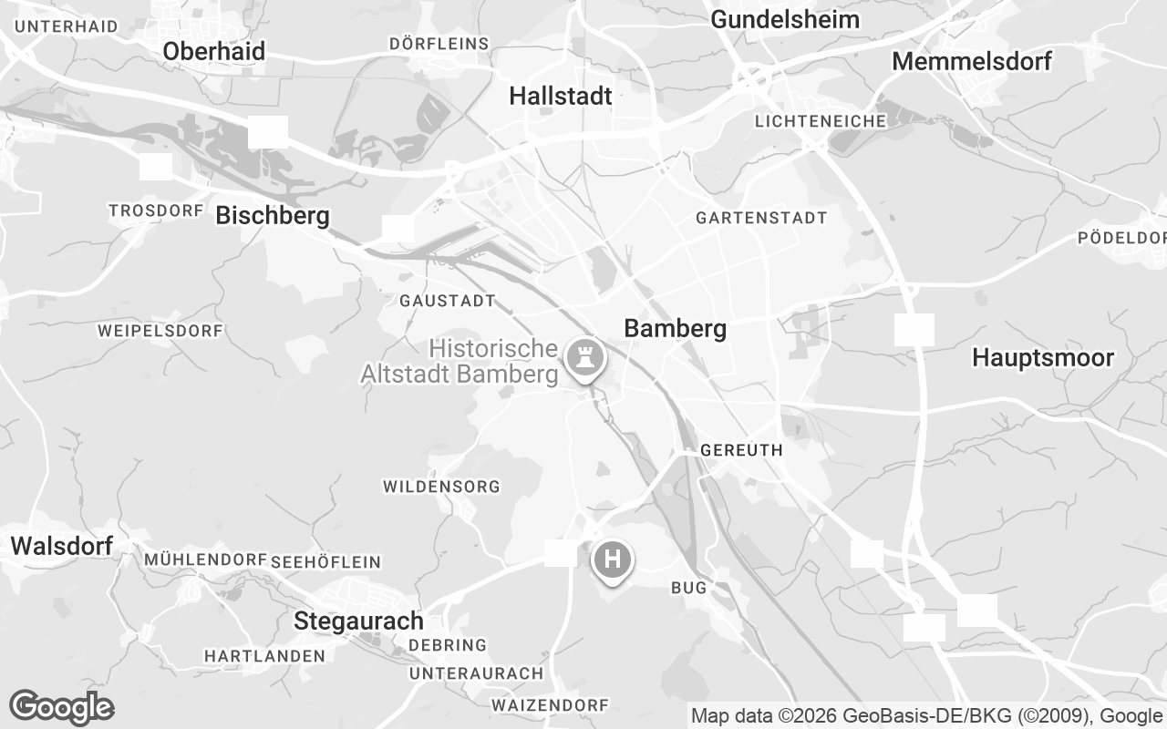 Karte von Bamberg
