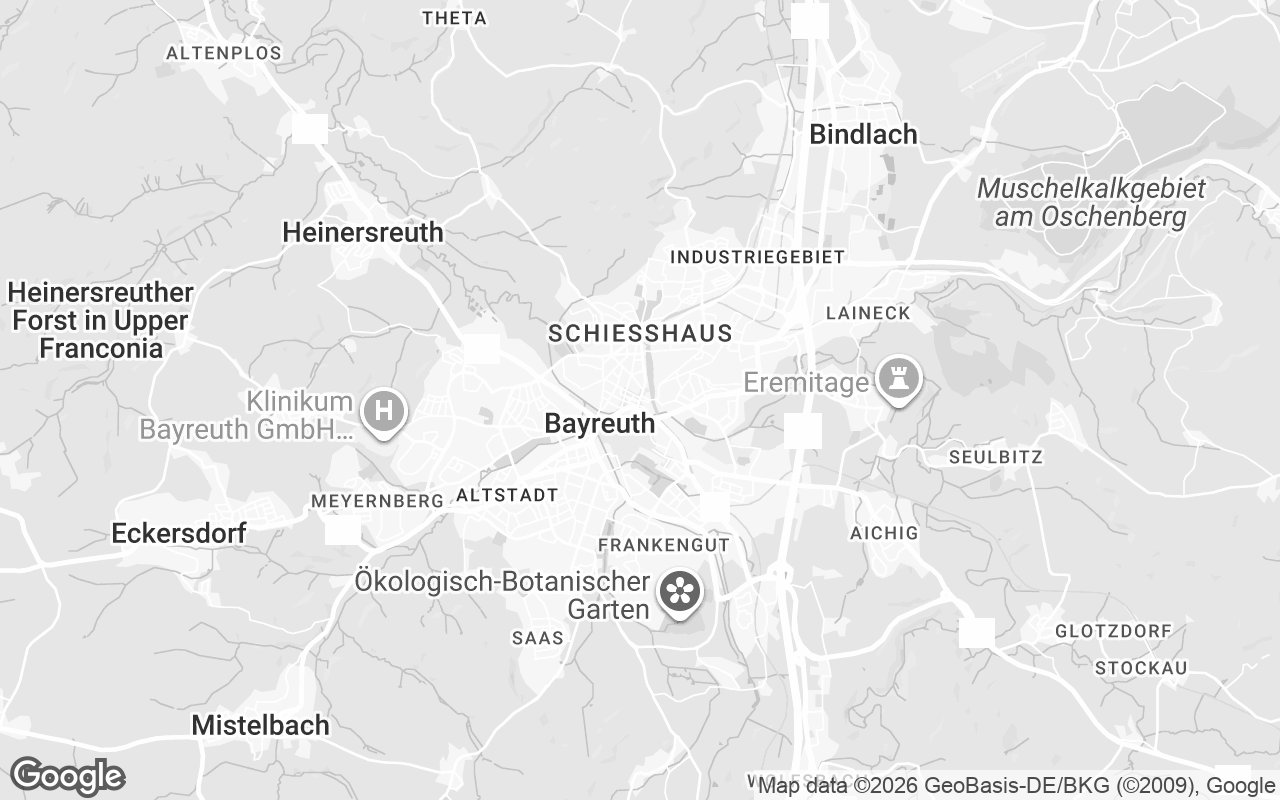 Karte von Bayreuth