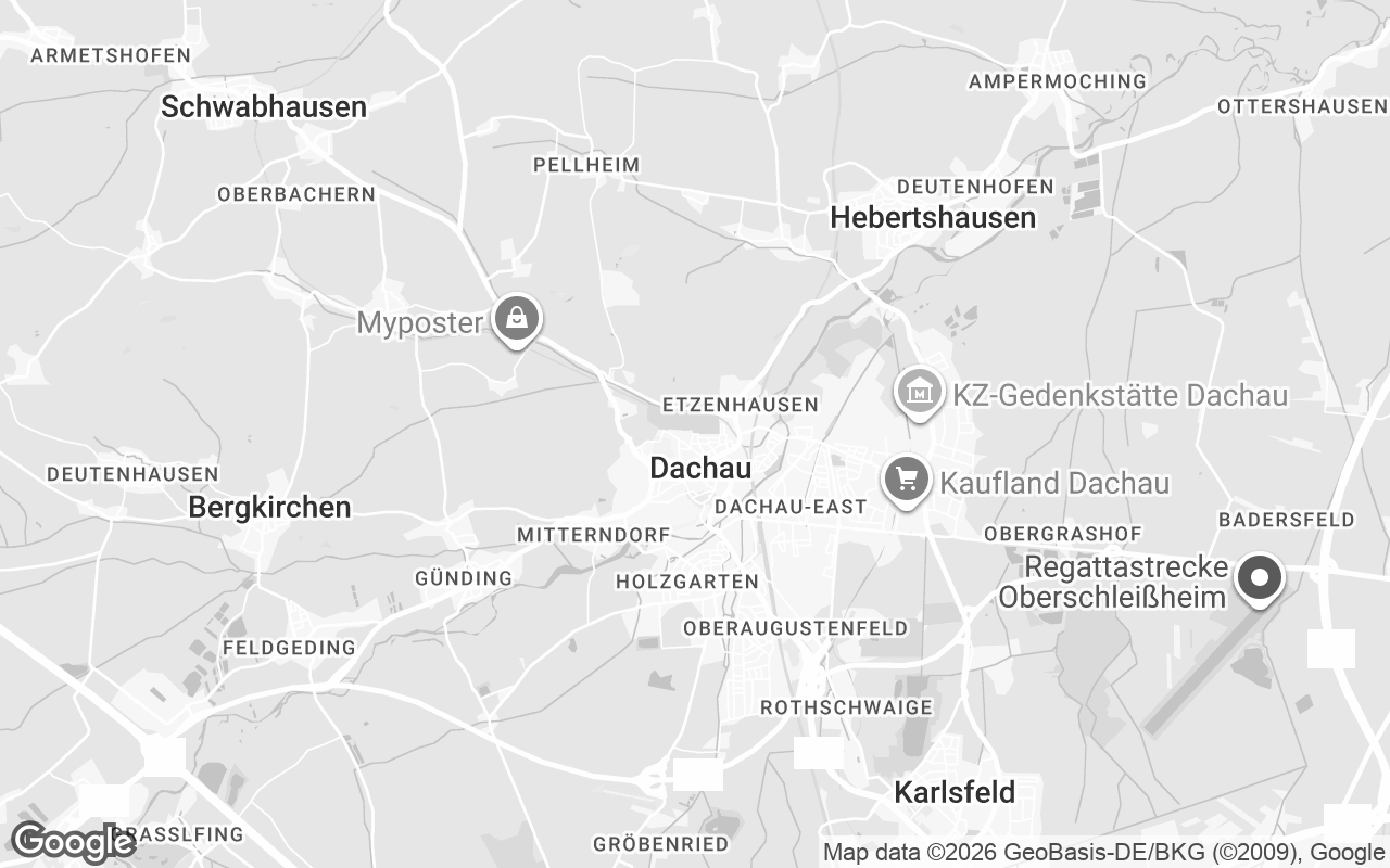 Karte von Dachau
