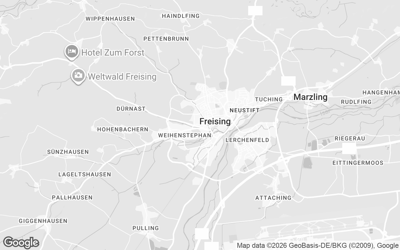 Karte von Freising