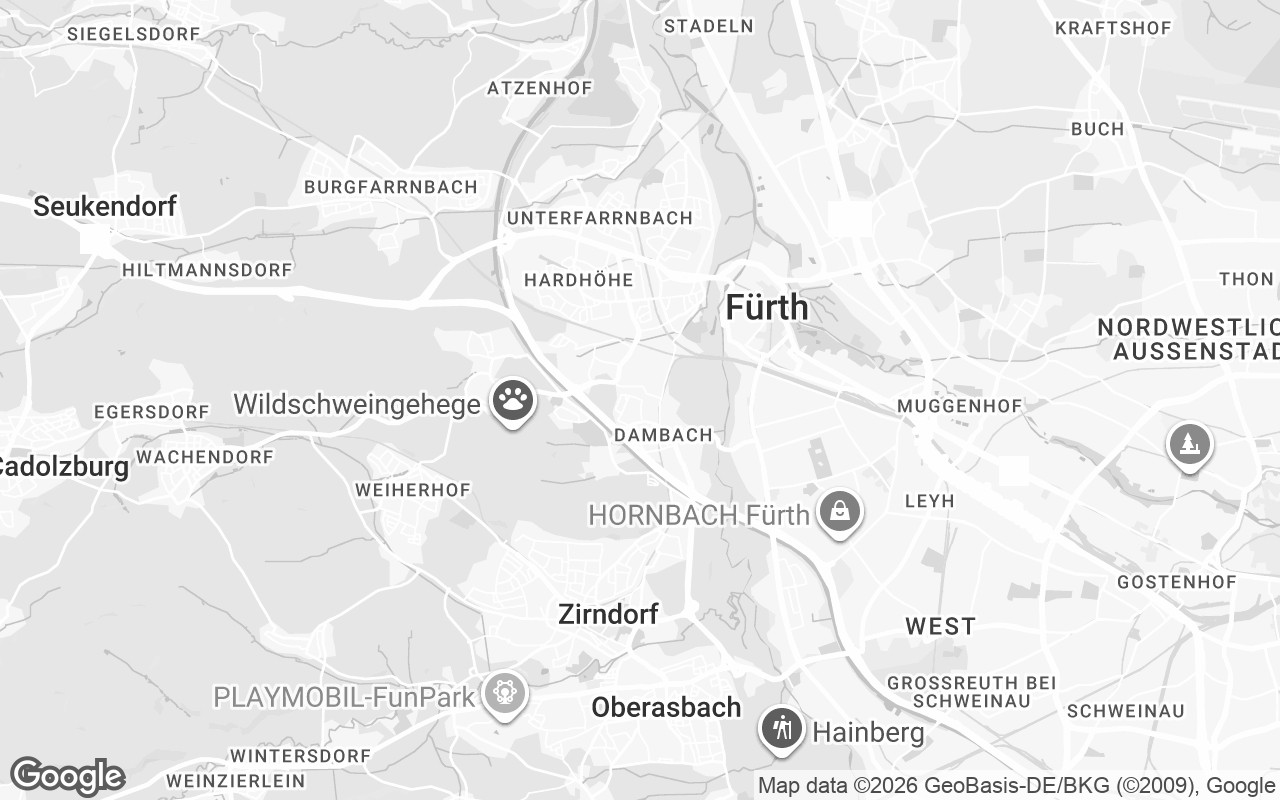 Karte von Fürth