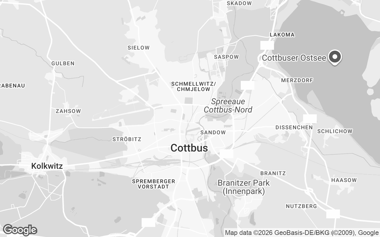 Karte von Cottbus