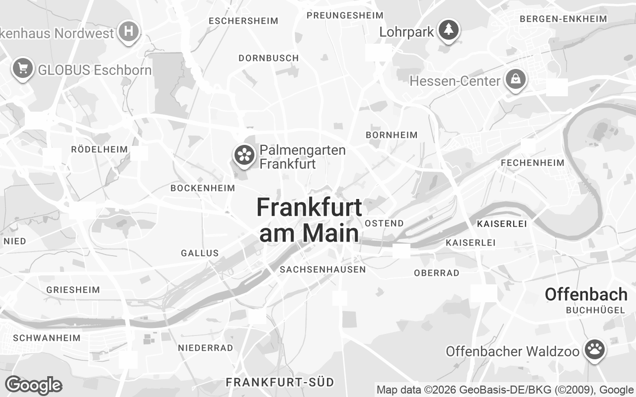 Karte von Frankfurt am Main