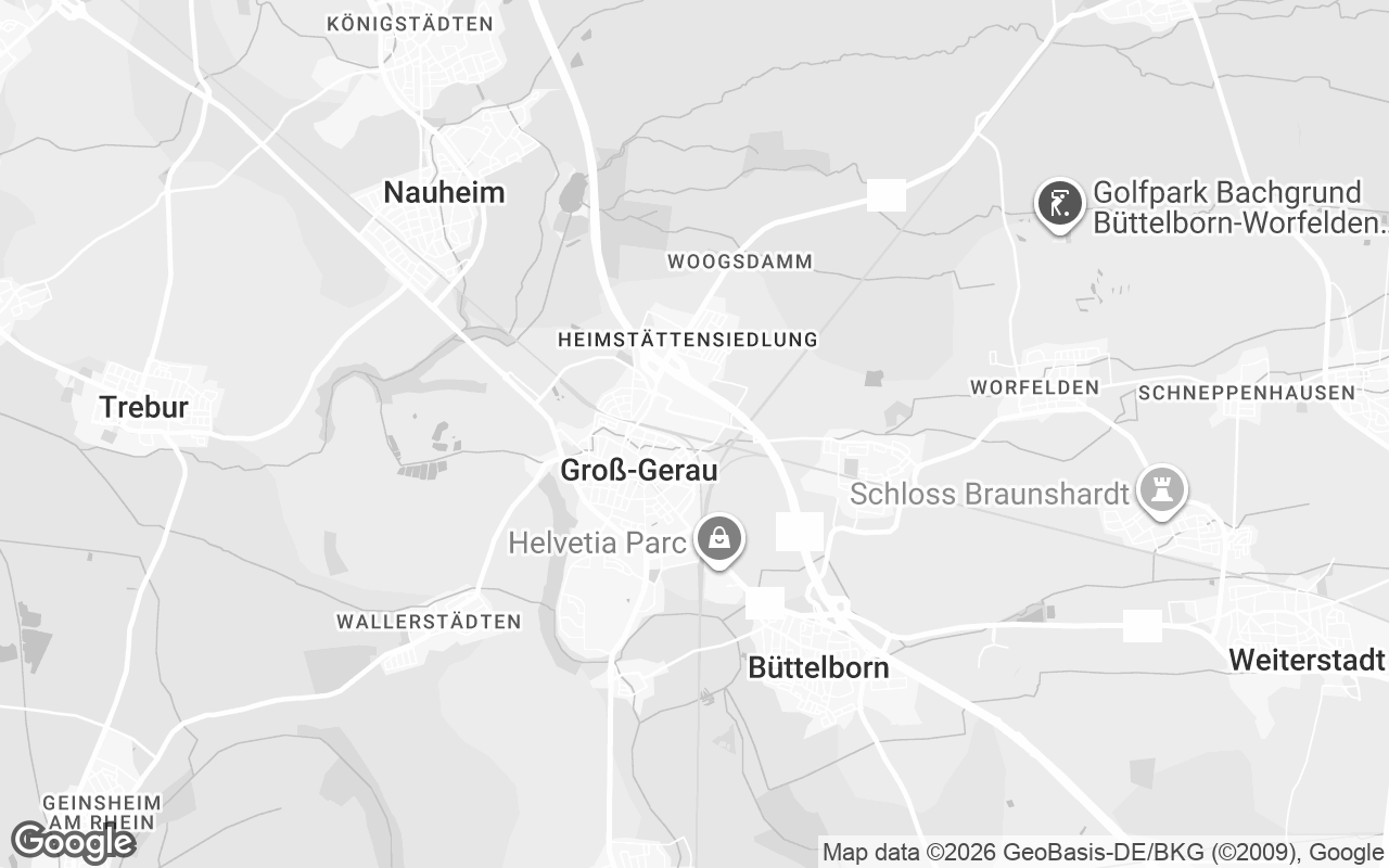 Karte von Groß-Gerau