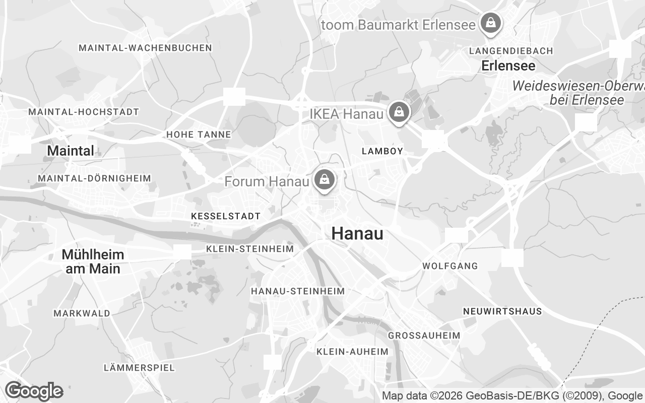 Karte von Hanau