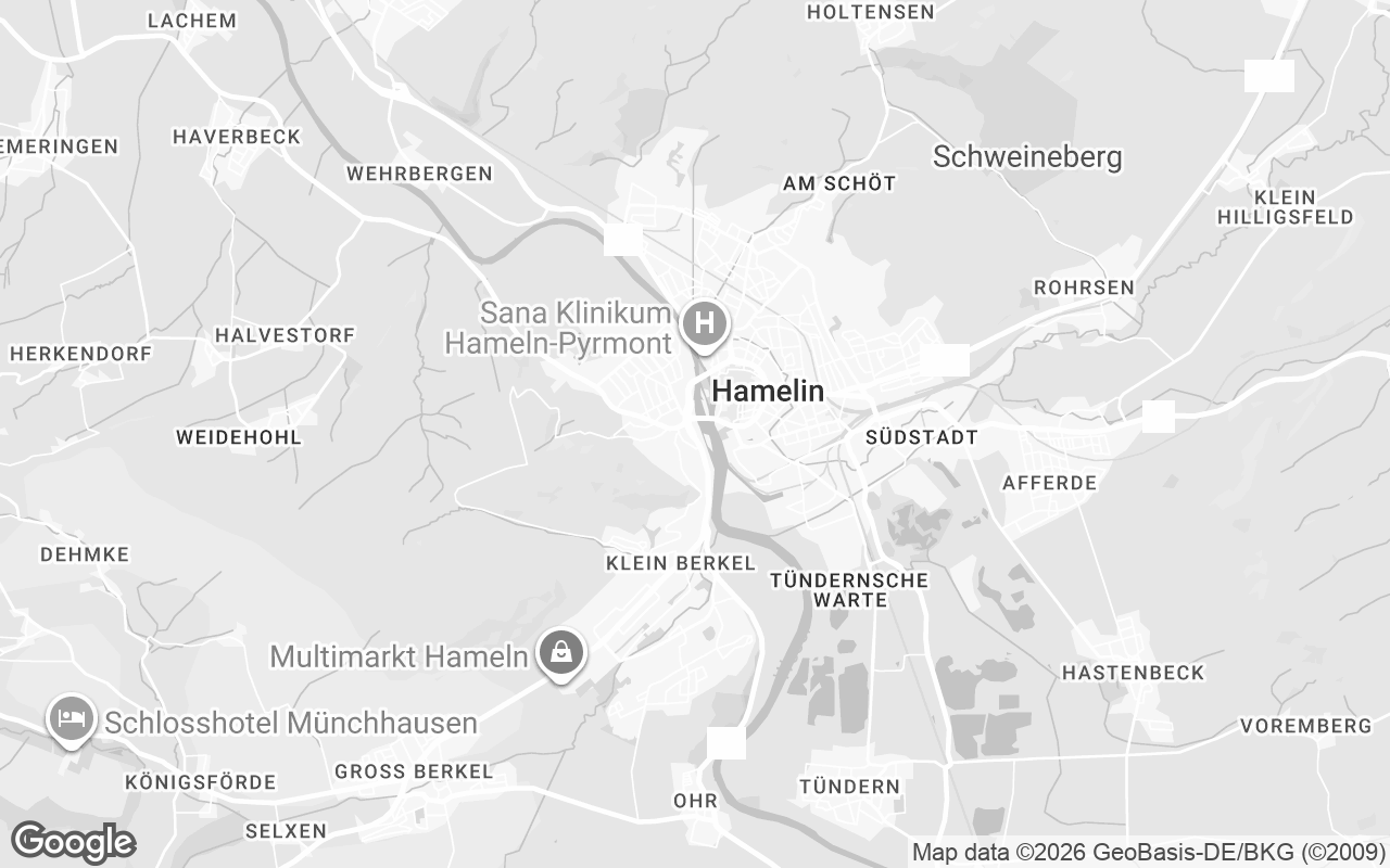 Karte von Hameln