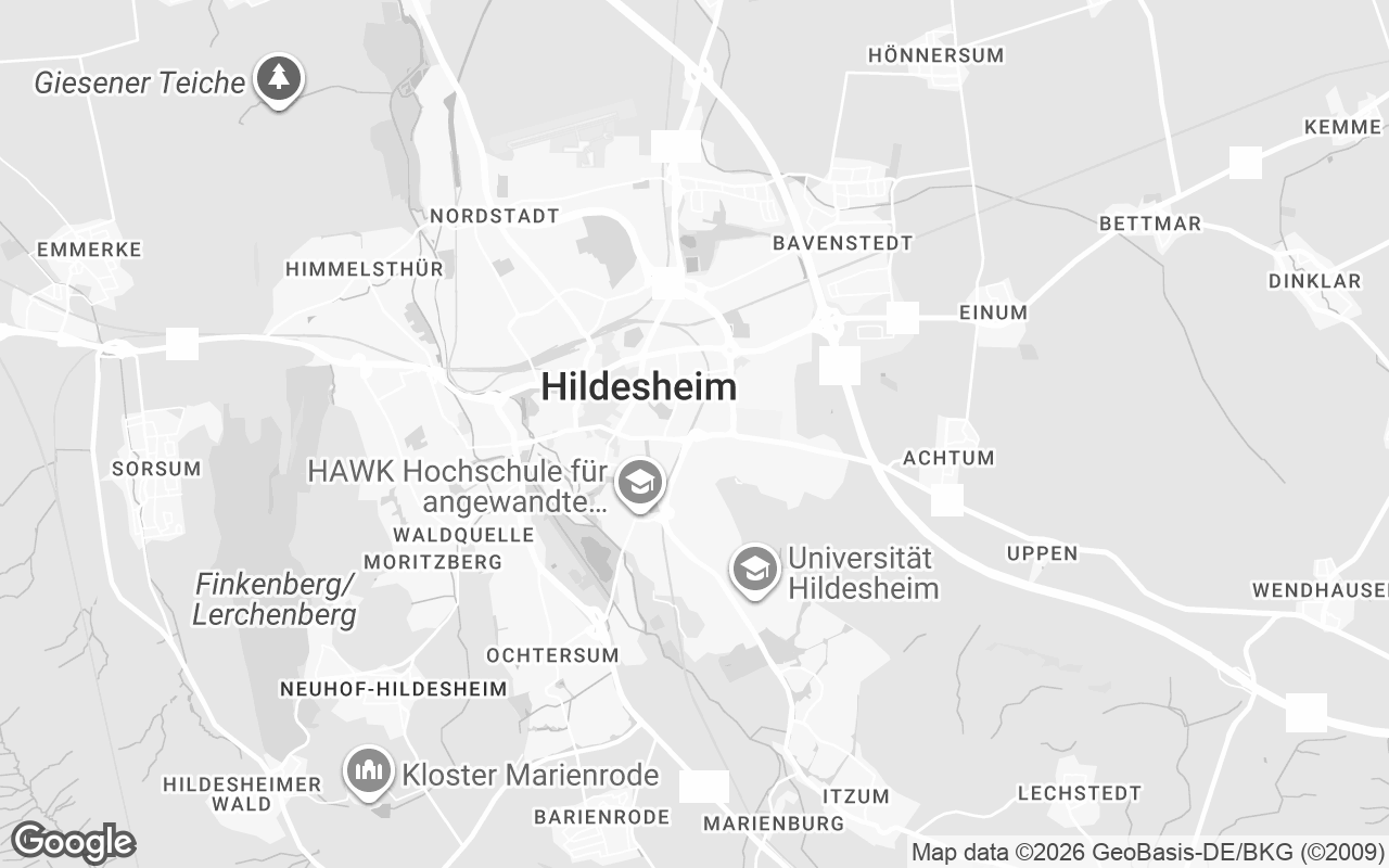 Karte von Hildesheim