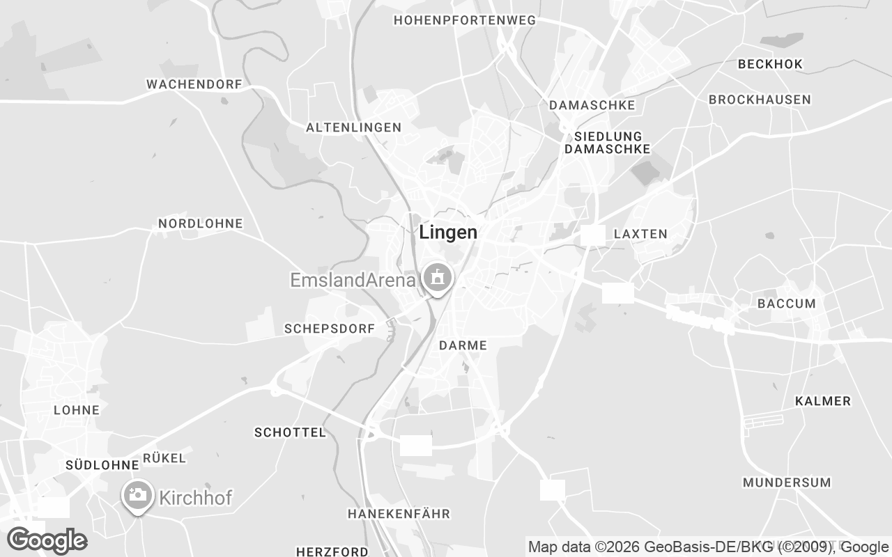 Karte von Lingen (Ems)