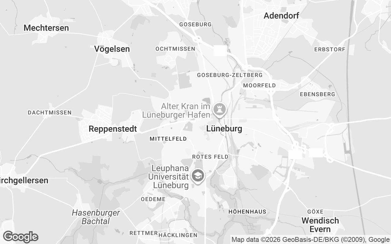 Karte von Lüneburg