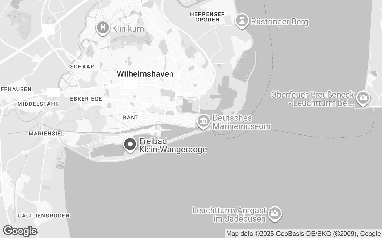 Karte von Wilhelmshaven
