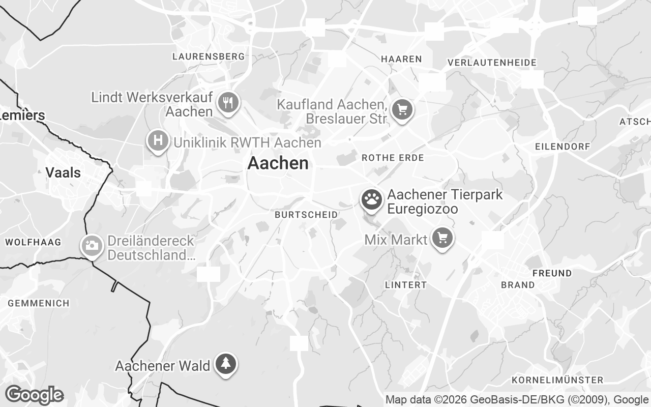 Karte von Aachen