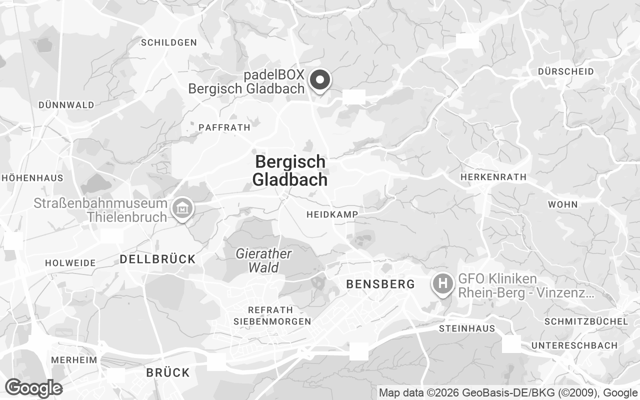 Karte von Bergisch Gladbach