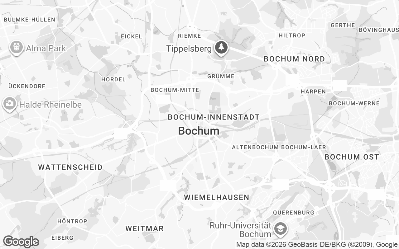 Karte von Bochum