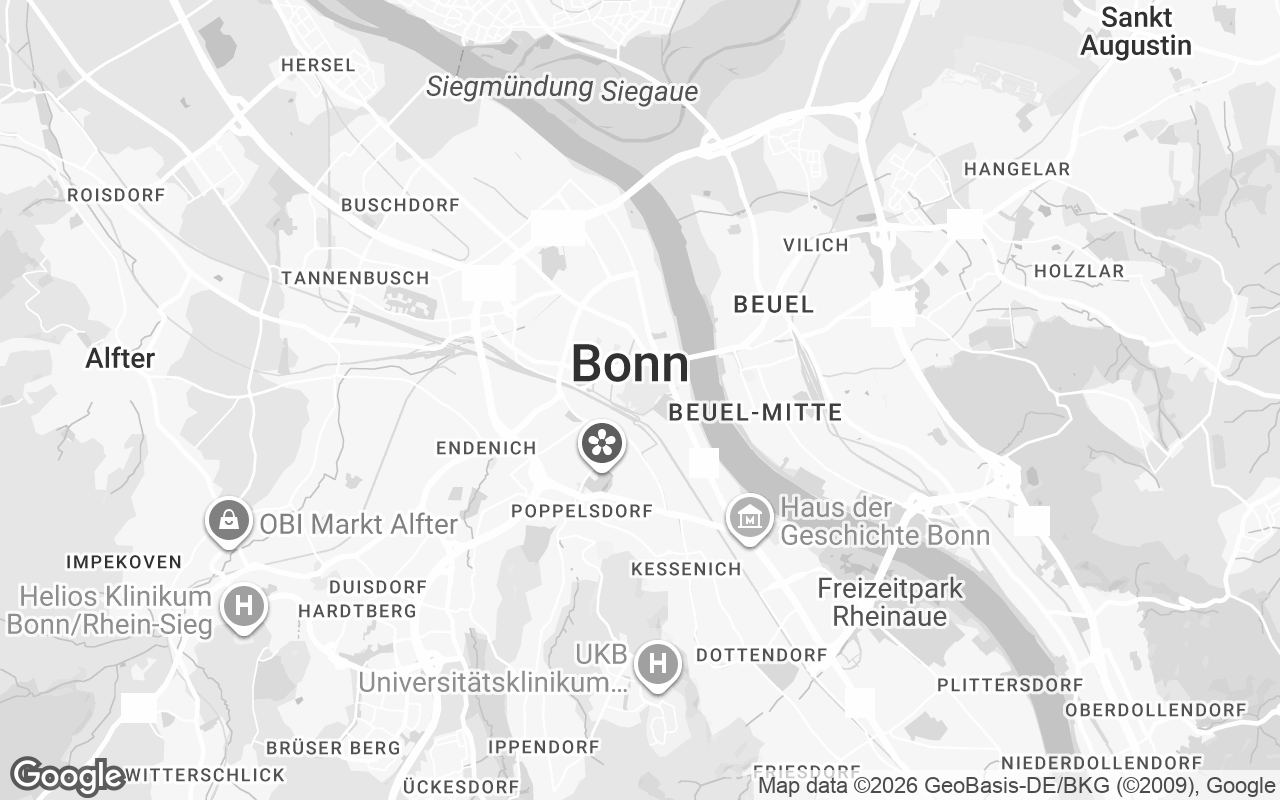 Karte von Bonn