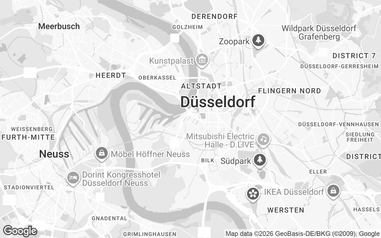 Karte von Düsseldorf