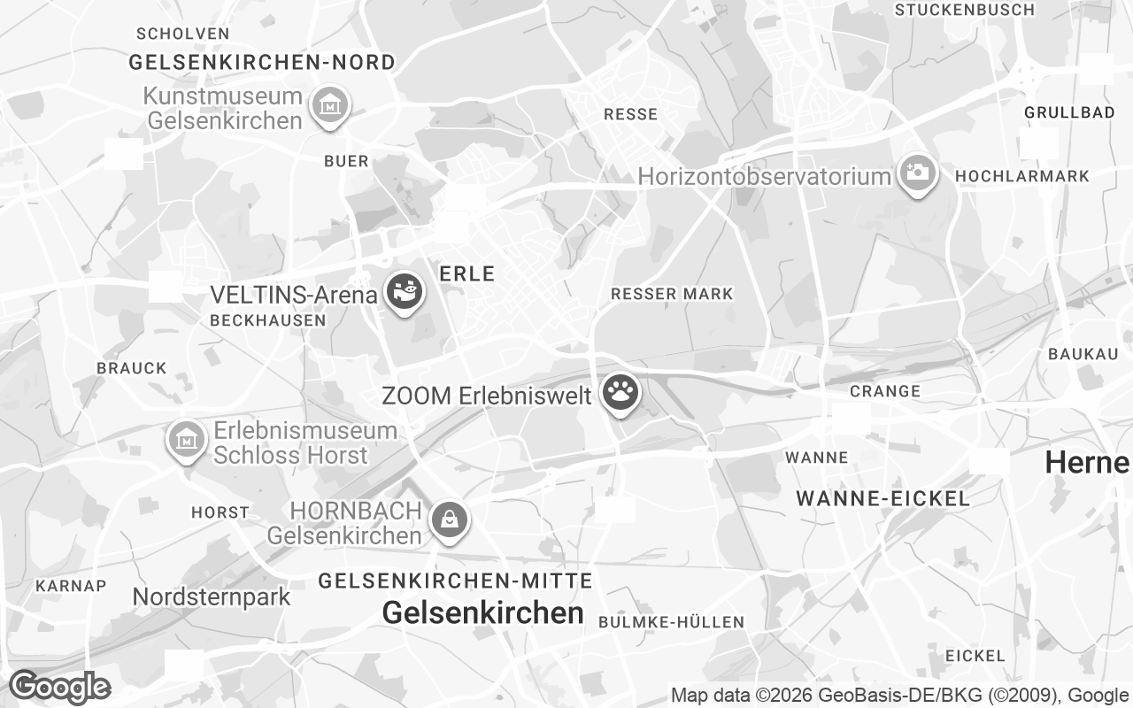 Karte von Gelsenkirchen