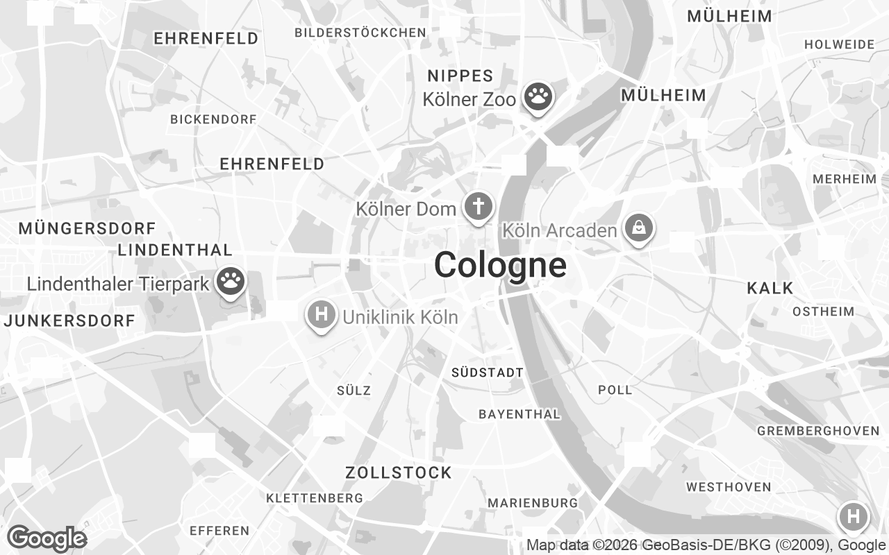 Karte von Köln
