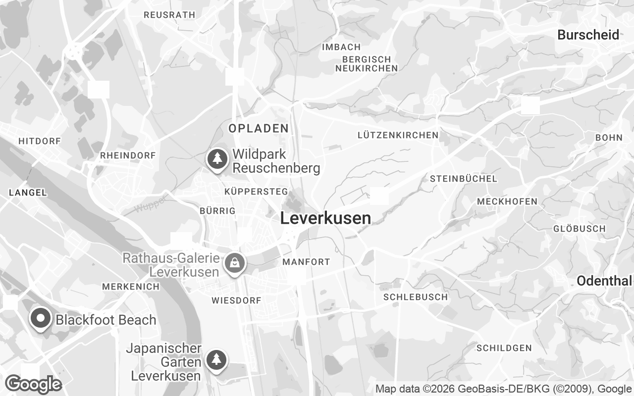 Karte von Leverkusen