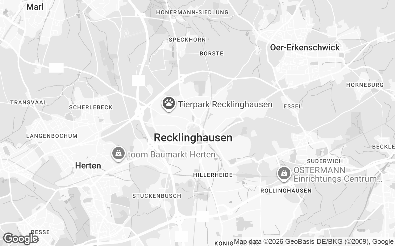 Karte von Recklinghausen