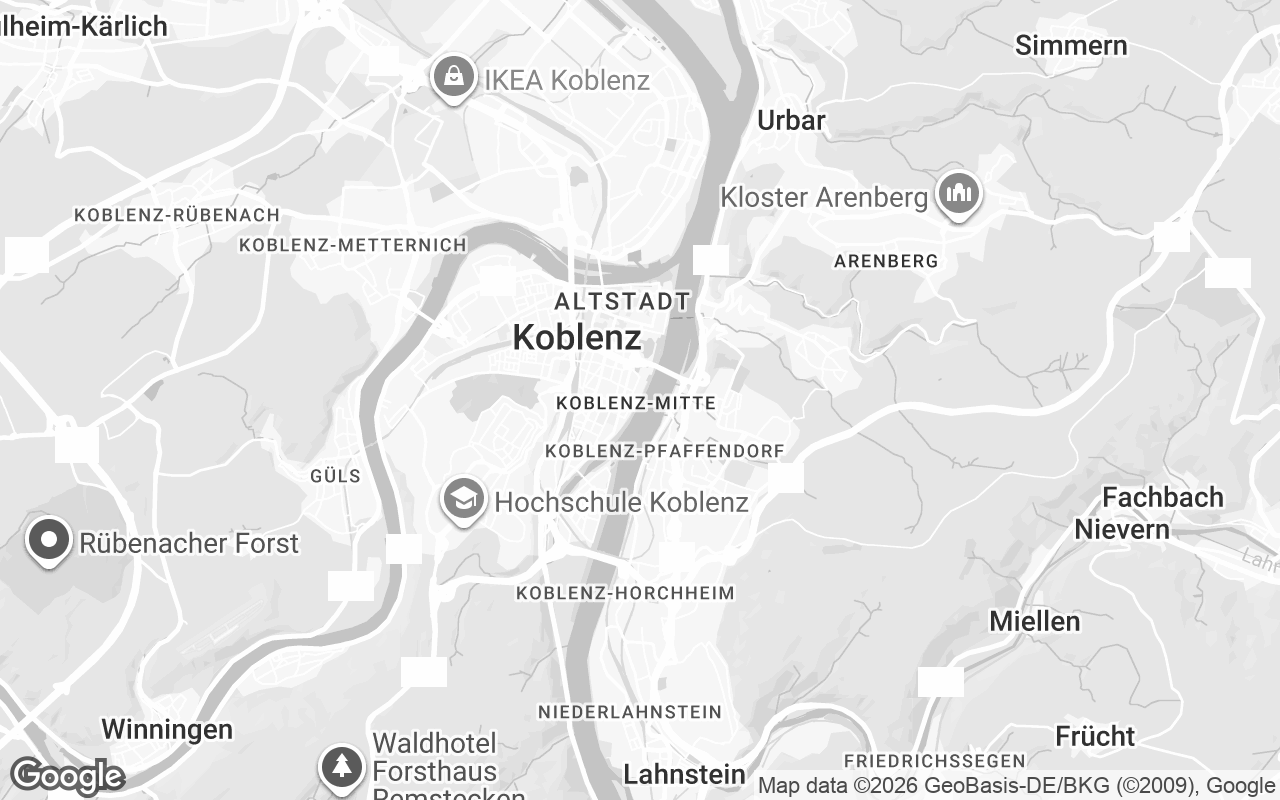 Karte von Koblenz