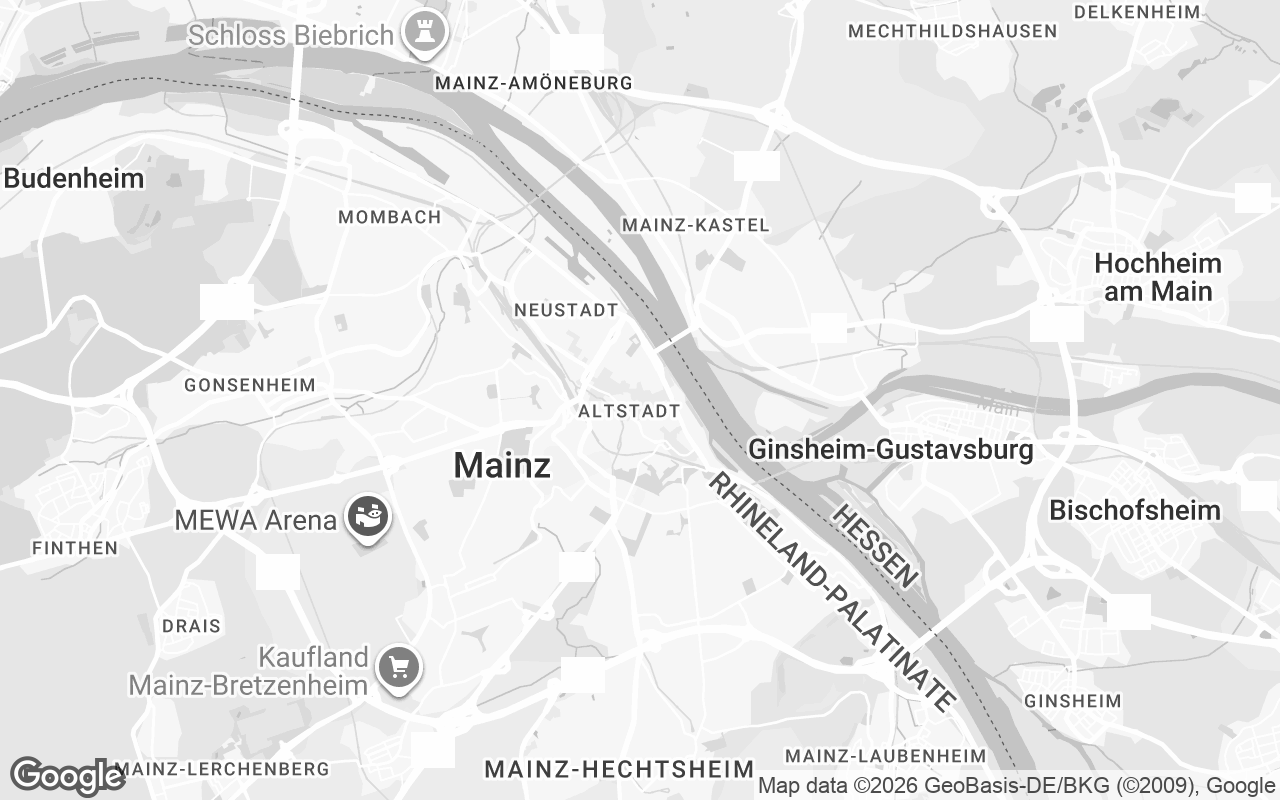 Karte von Mainz