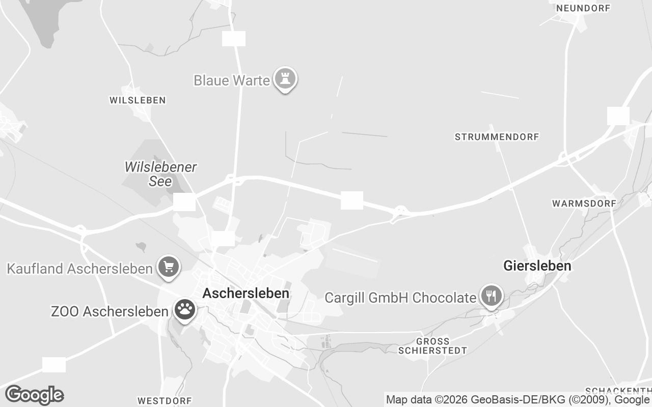 Karte von Aschersleben