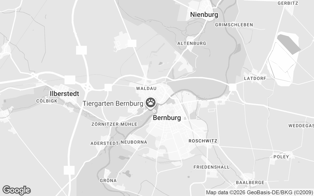 Karte von Bernburg (Saale)