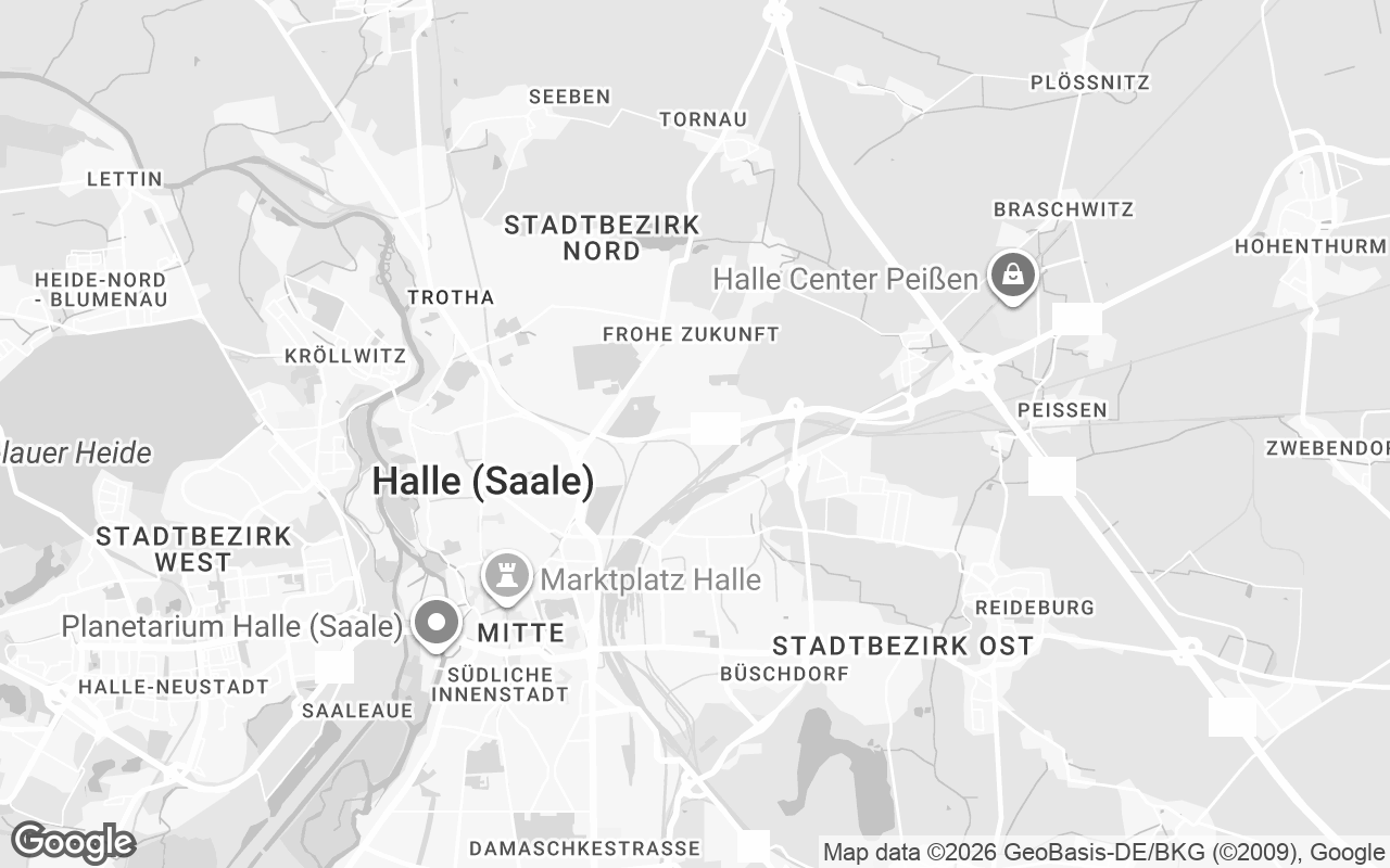 Karte von Halle (Saale)