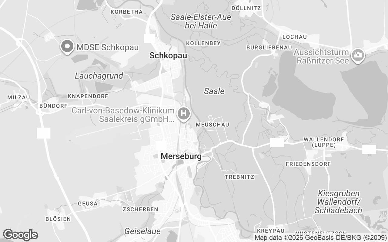 Karte von Merseburg (Saale)