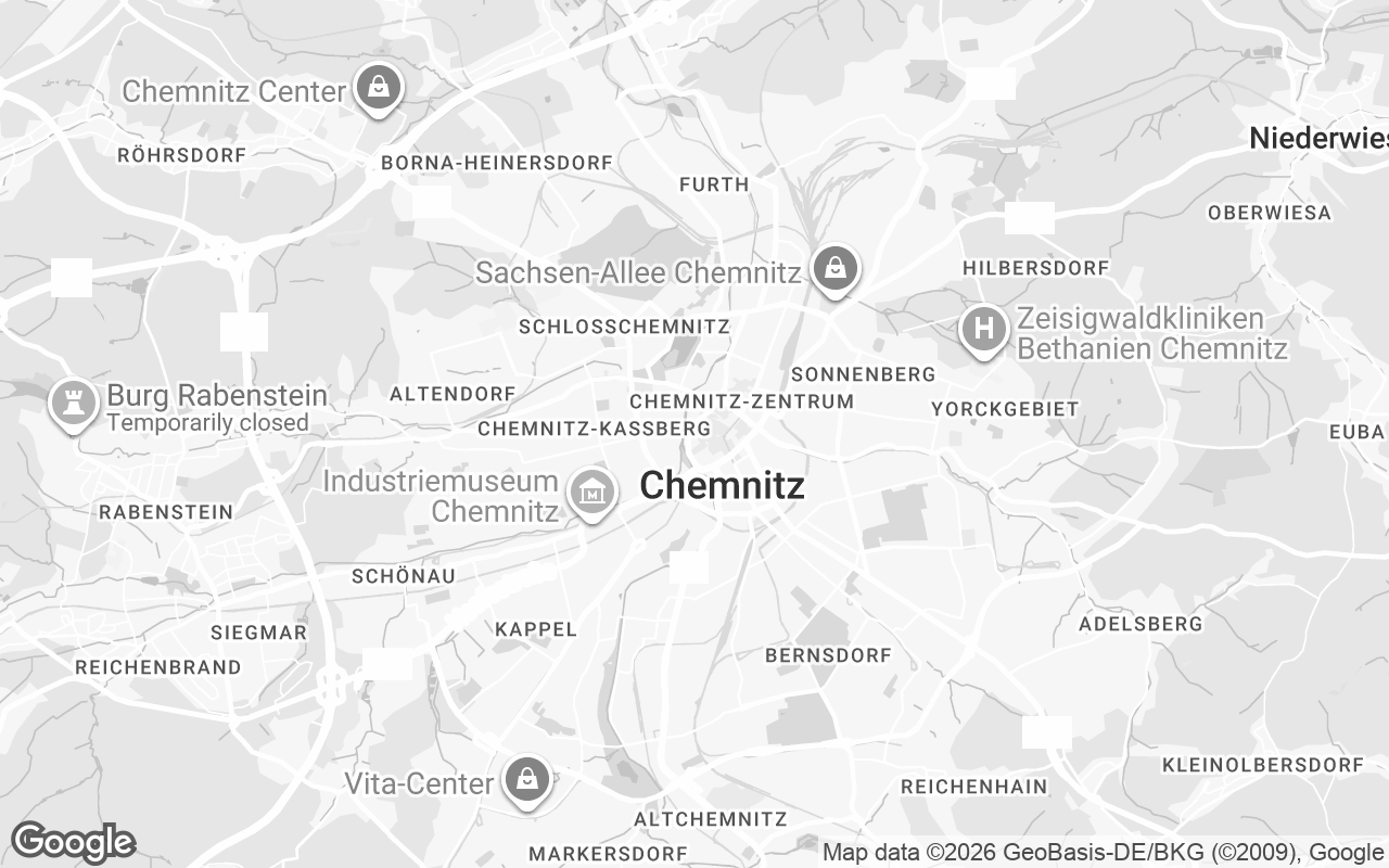 Karte von Chemnitz