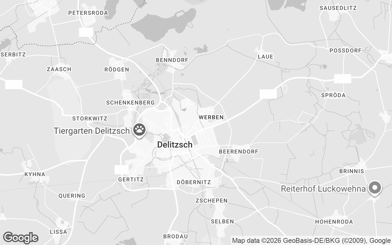 Karte von Delitzsch