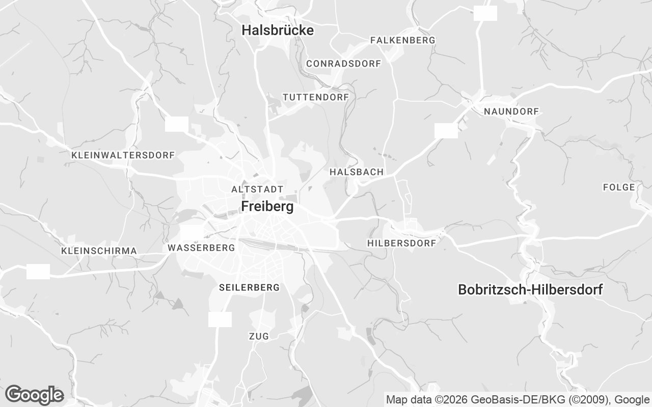Karte von Freiberg