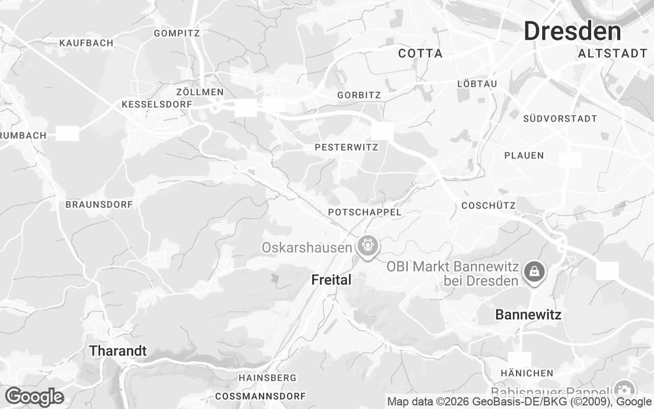 Karte von Freital