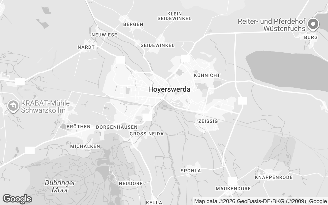 Karte von Hoyerswerda