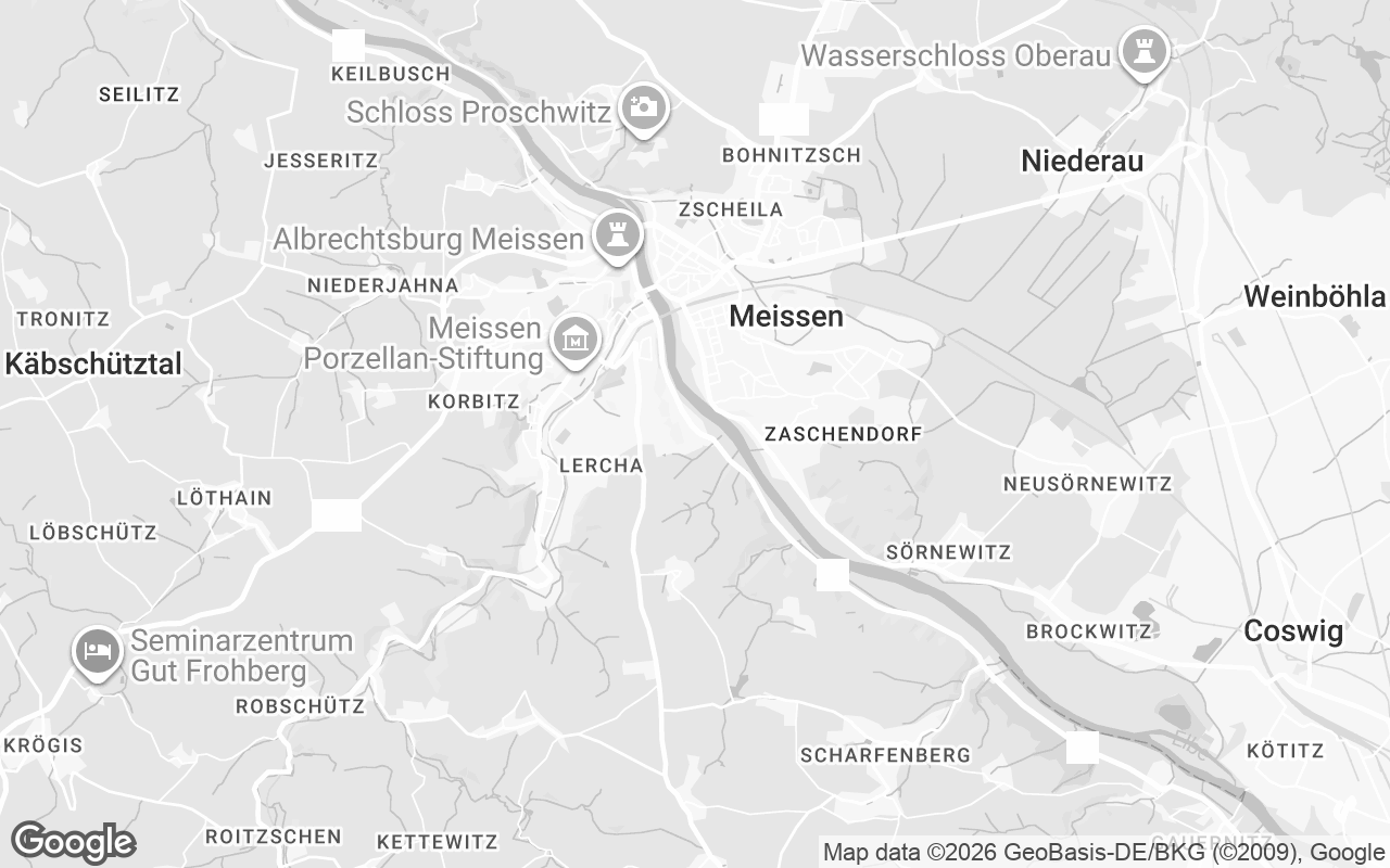 Karte von Meißen