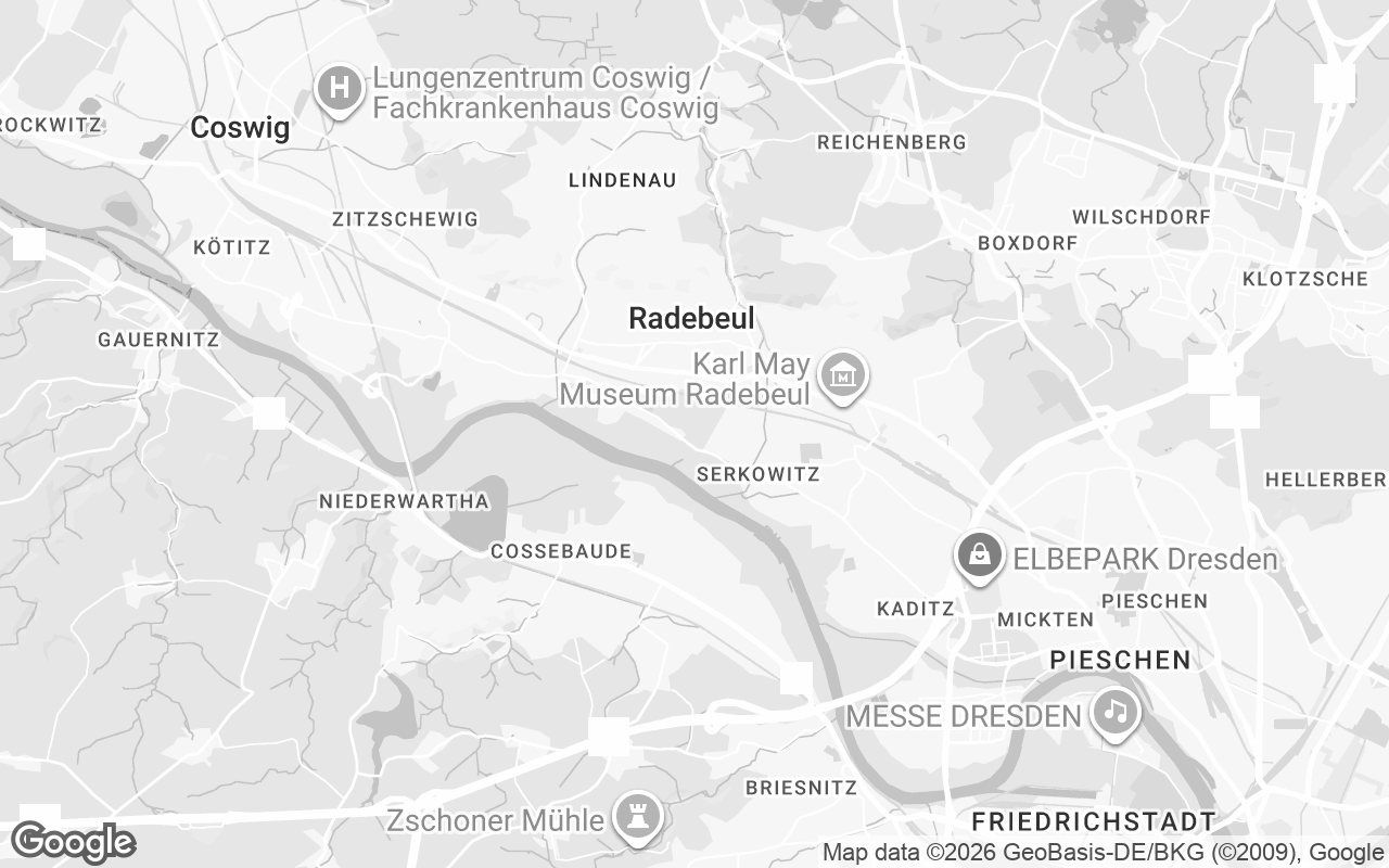 Karte von Radebeul
