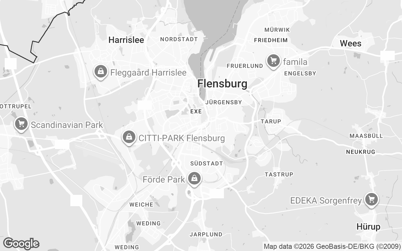Karte von Flensburg