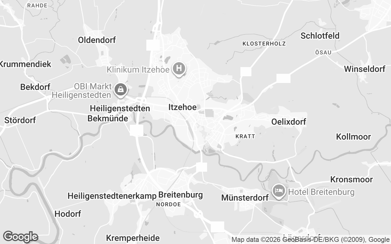 Karte von Itzehoe