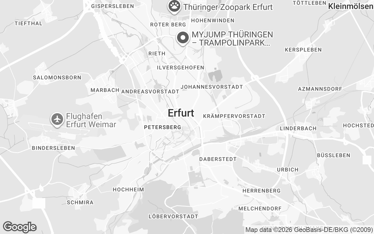 Karte von Erfurt