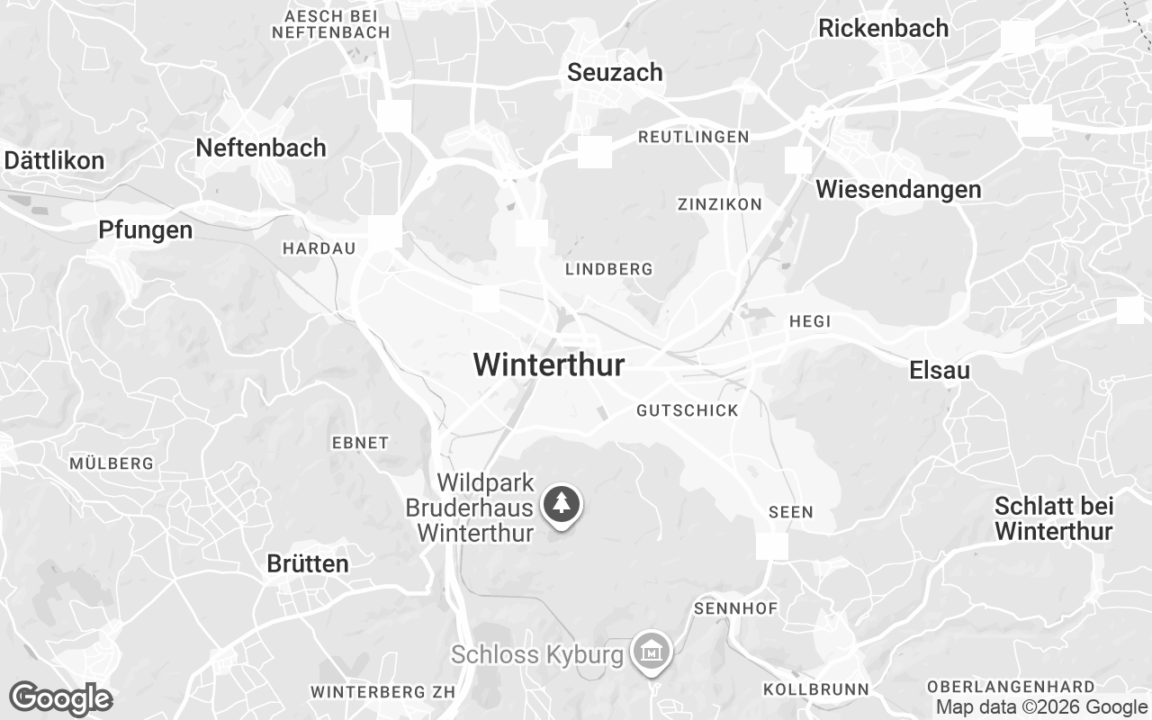Karte von Winterthur