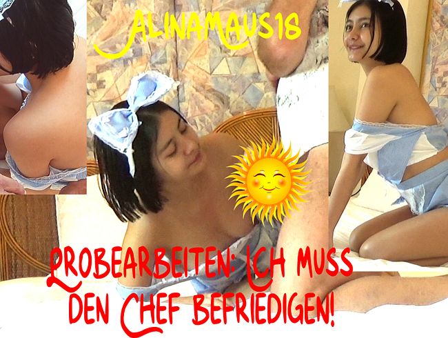 PROBEARBEITEN: ICH MUSS DEN CHEF BEFRIEDIGEN!