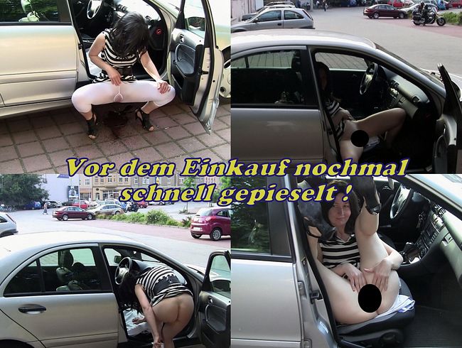 Vor dem Einkauf nochmal schnell gepie**lt